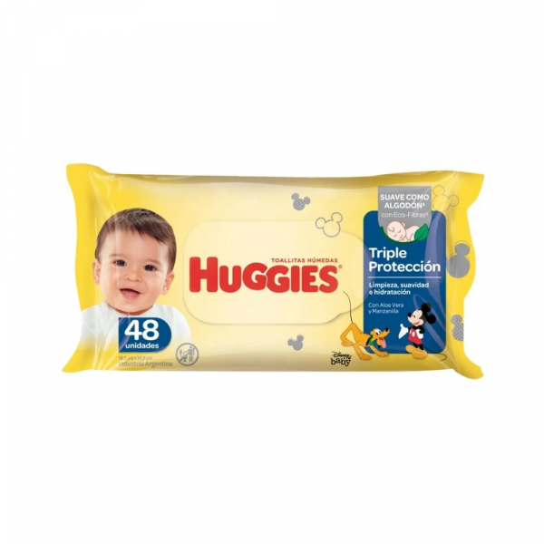 Toallas Húmedas Huggies Triple Protección 48 unidades