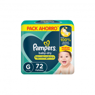 Pañal Pampers Babydry Ahorro G x 72 unidades