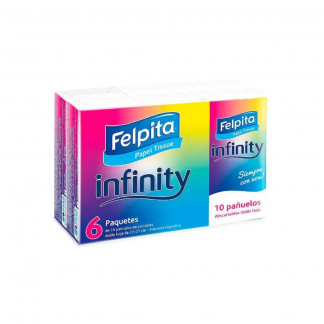 Pañuelos Felpita Infinity x 6 paquetes