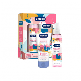 Set de Regalo Algabo Mujer Crema 90 gr + Body Splash 125 ml