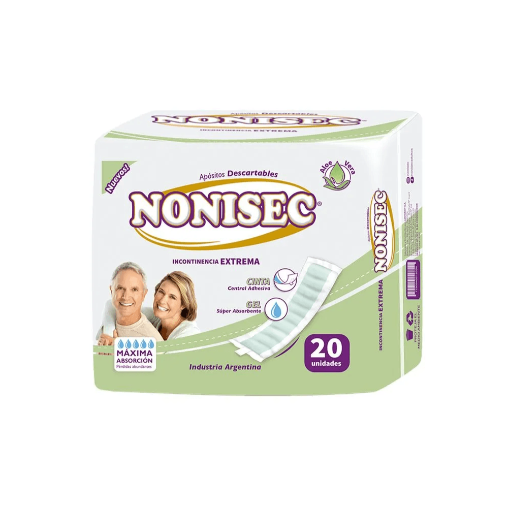 Apósitos Nonisec Incontinencia Extrema 20 unidades