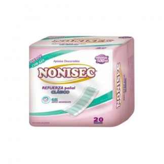 Apósitos Nonisec Refuerza Pañal Clásico 20 unidades