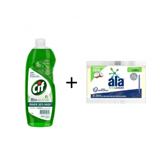Promo Detergente Cif 1,25 lt Lima + Jabón Ala Barra 200 gr de Regalo