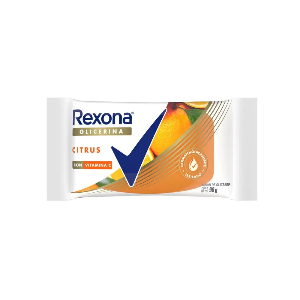 Jabón Rexona Glicerina Citrus con Vitamina C 90 gr
