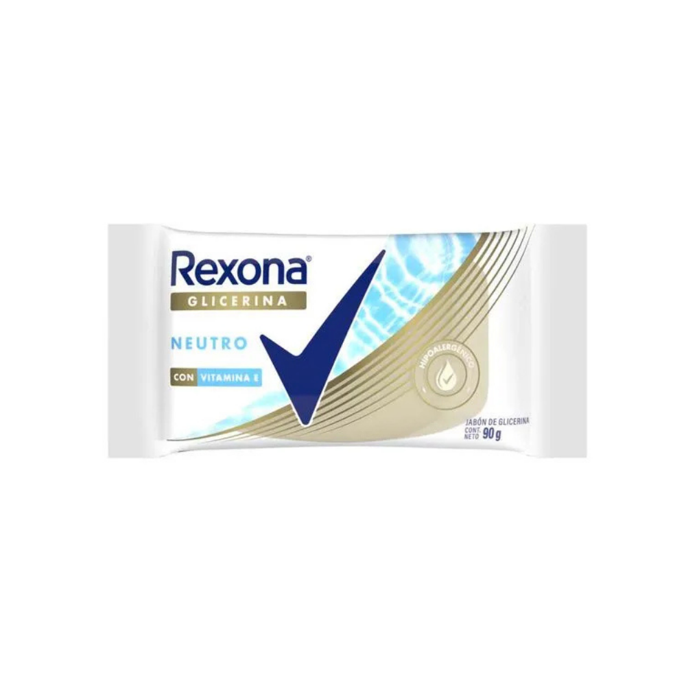 Jabón Rexona Glicerina Neutro con Vitamina E 90 gr