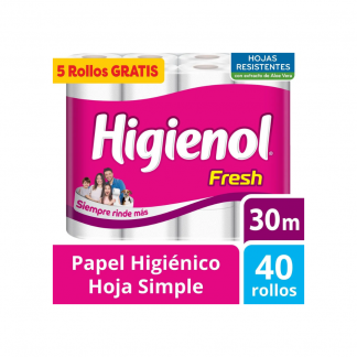 Papel Higiénico Higienol HS Fresh 40 x 30 mt