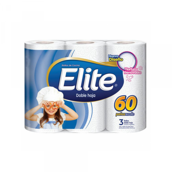 Rollo de Cocina Elite DH 3 x 60 Paños