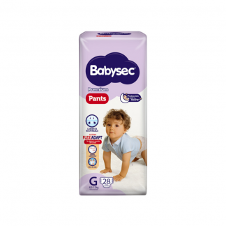Pañal Babysec Premium Pants G x 28 unidades
