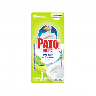 Pato Purific Bloque Adhesivo Citrus 3 x 8.2 gr