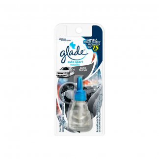 Aromatizante Glade Autosport Auto Nuevo Repuesto x 7 ml