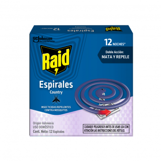 Espiral Raid Caja Country Fresh x 12 unidades