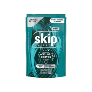 Jabón Skip Líquido Ciclo Corto Limpieza Activa 800 ml DP