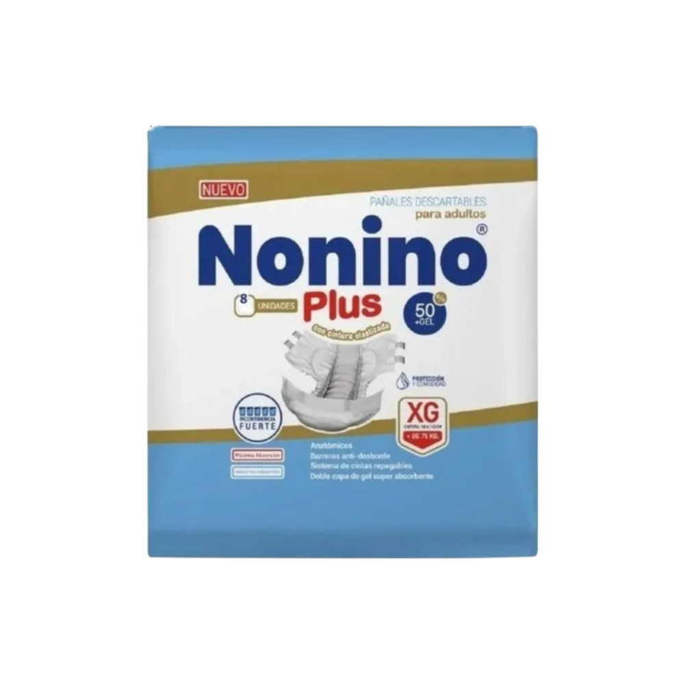 Pañal Nonino Anatómico XG x 8 unidades