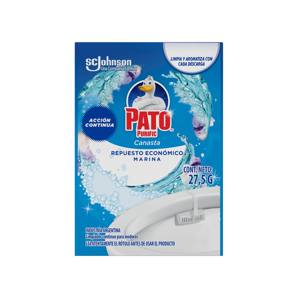 Pato Purific Canasta Pastilla Repuesto Marina 27,5 gr