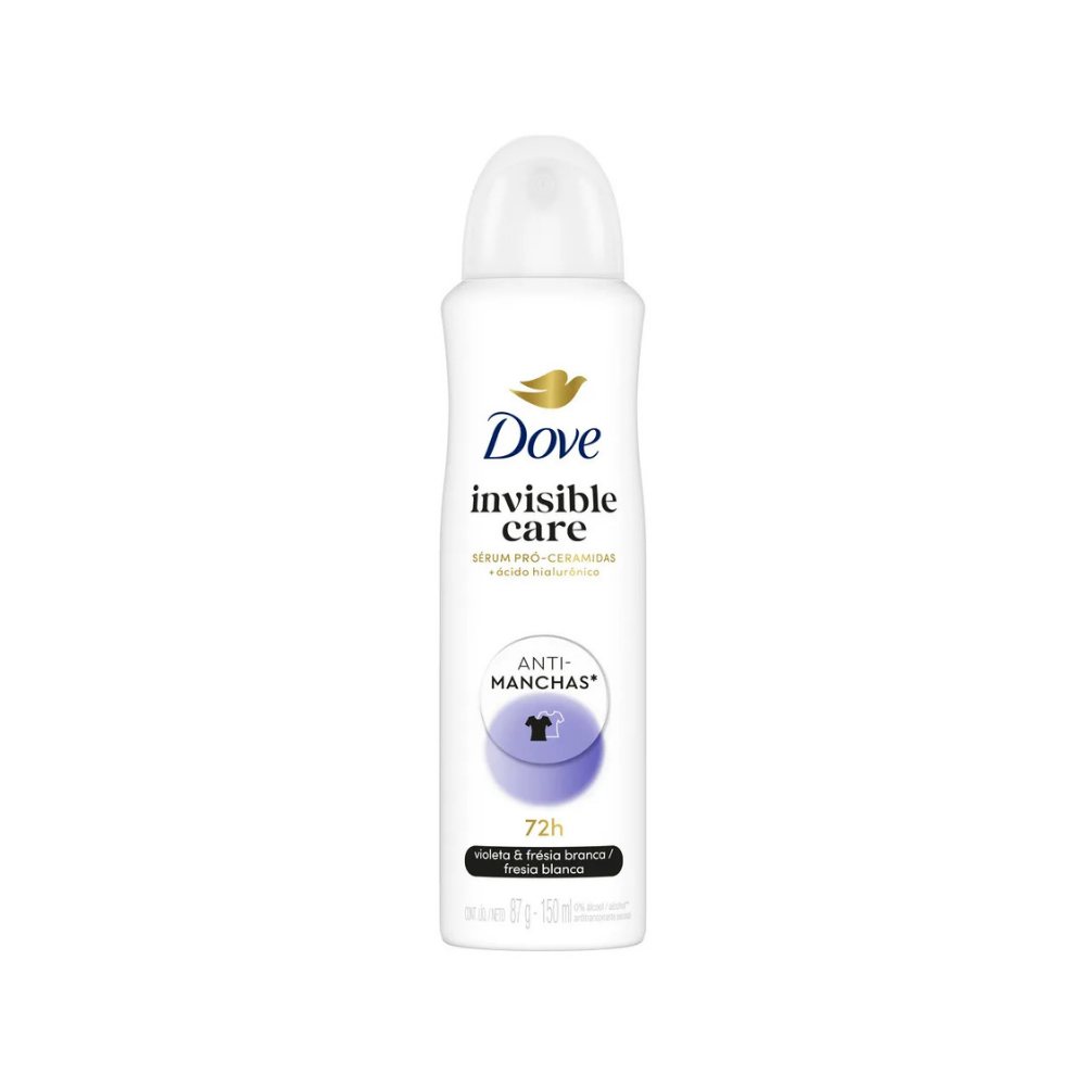 Desodorante Dove Invisible Care Anti Manchas Violeta 72 hs 150 ml