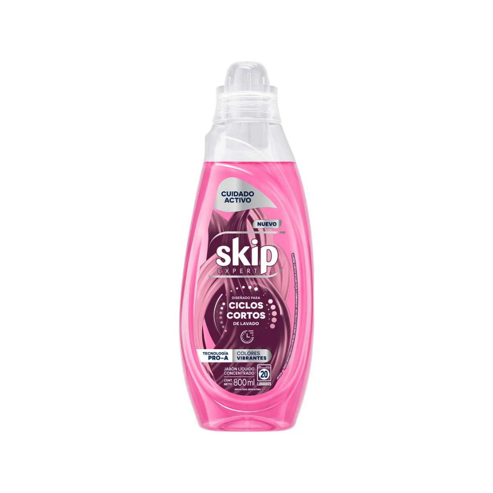 Jabón Skip Líquido Ciclo Corto Cuidado Activo 800 ml