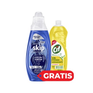 Jabón Skip Líquido Ciclo Corto Frescura Activa 800 ml