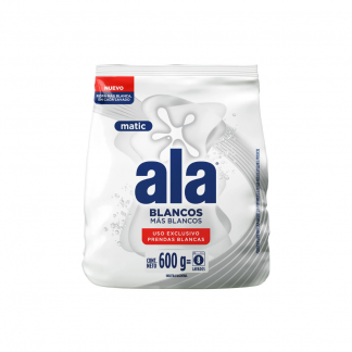 Jabón Ala Matic Más Blanco 600 gr