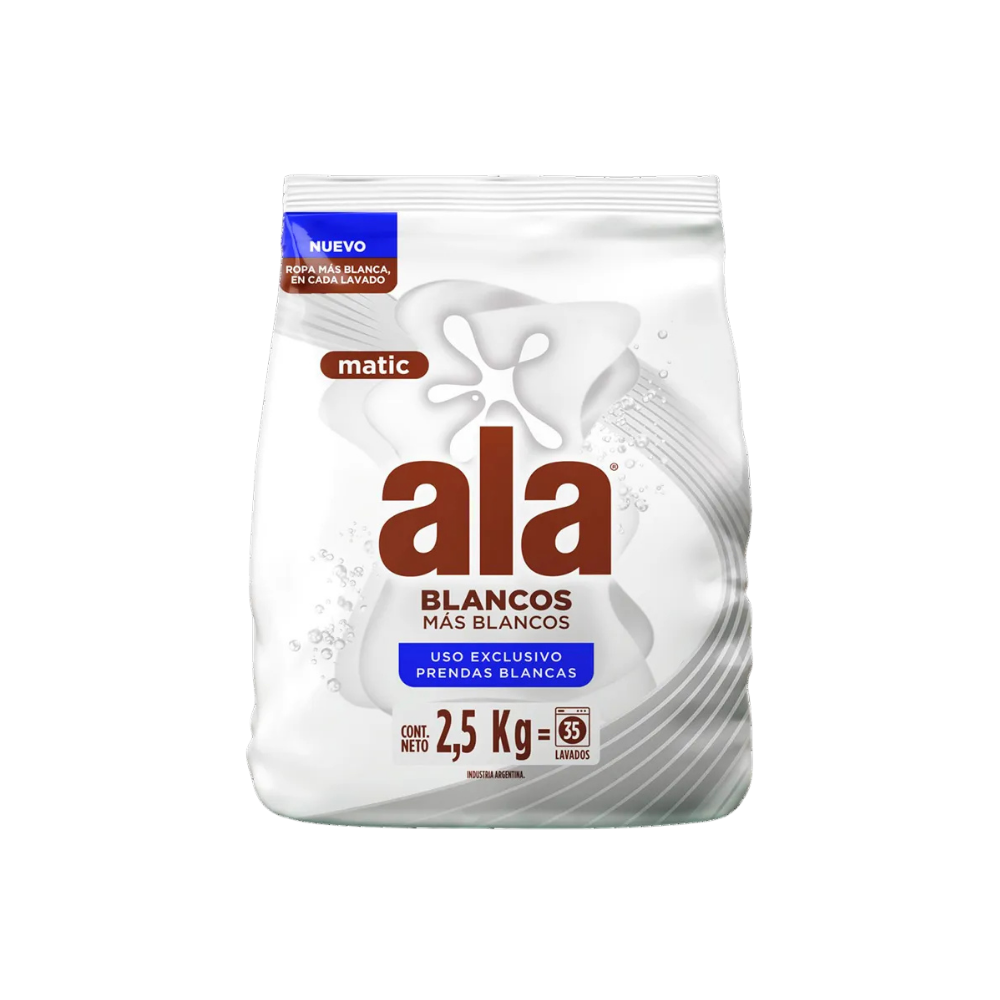 Jabón Ala Matic Más Blanco 2,5 kg
