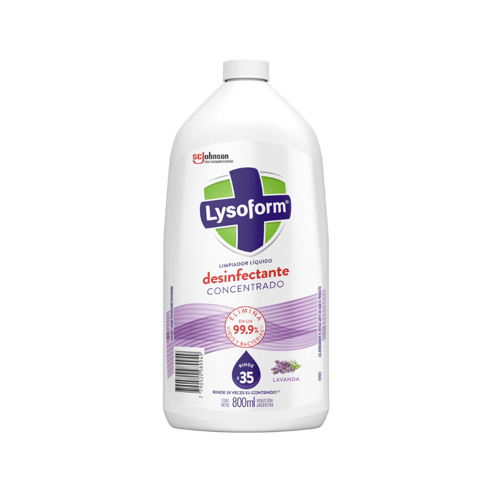 Desodorante para Piso Lysoform Concentrado Lavanda 800 ml