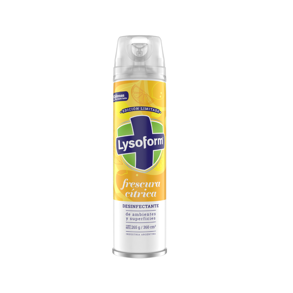 Desinfectante Lysoform Aerosol Frescura Cítrica 360 cm