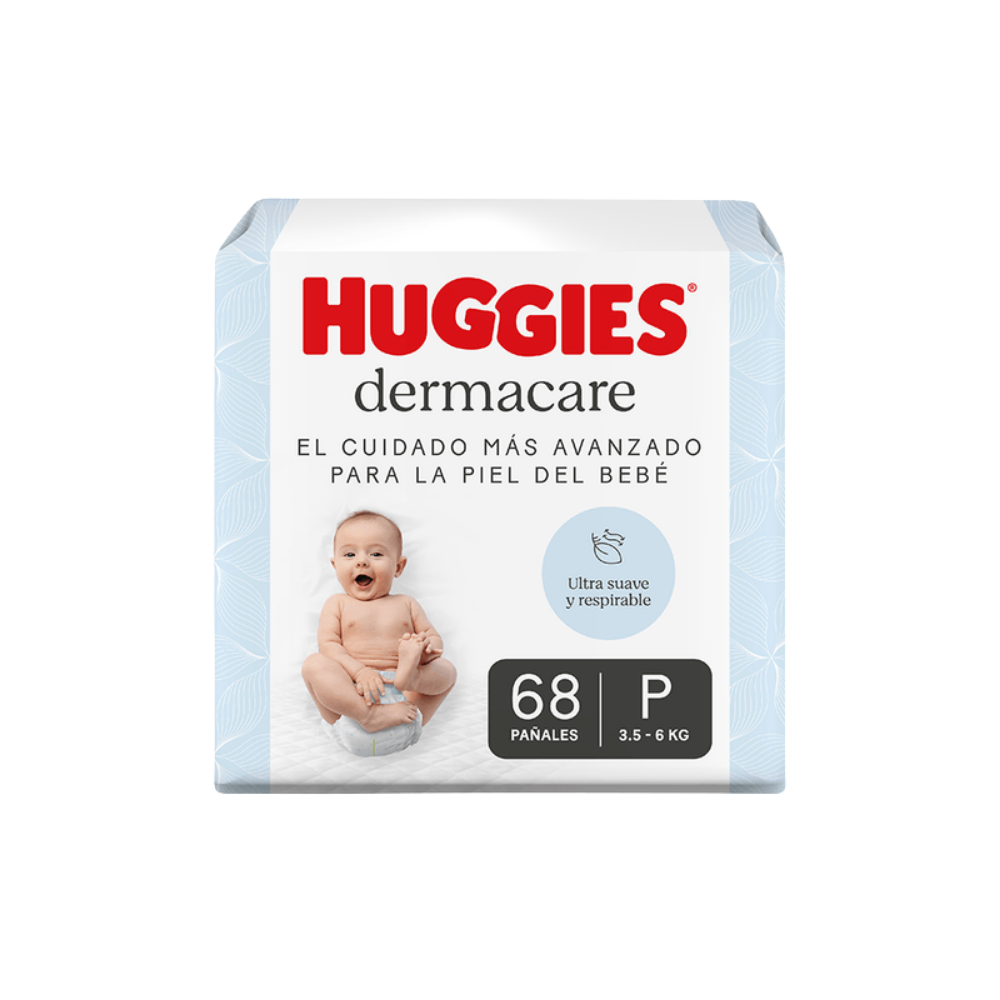 Pañal Huggies Dermacare Ahorro P x 68 unidades