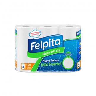 Rollo de Cocina Felpita Para Cada Día 3 x 120 paños