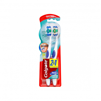 Cepillo Colgate 360 Limpieza Completa Suave x 2 unidades