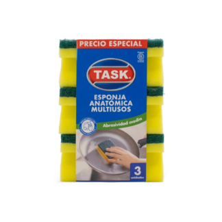 Esponja Task Salvauñas Anatómica Pack x 3 unidades