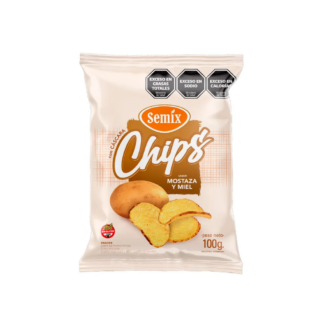 Papas Semix Chips Mostaza y Miel con Cáscara 100 gr