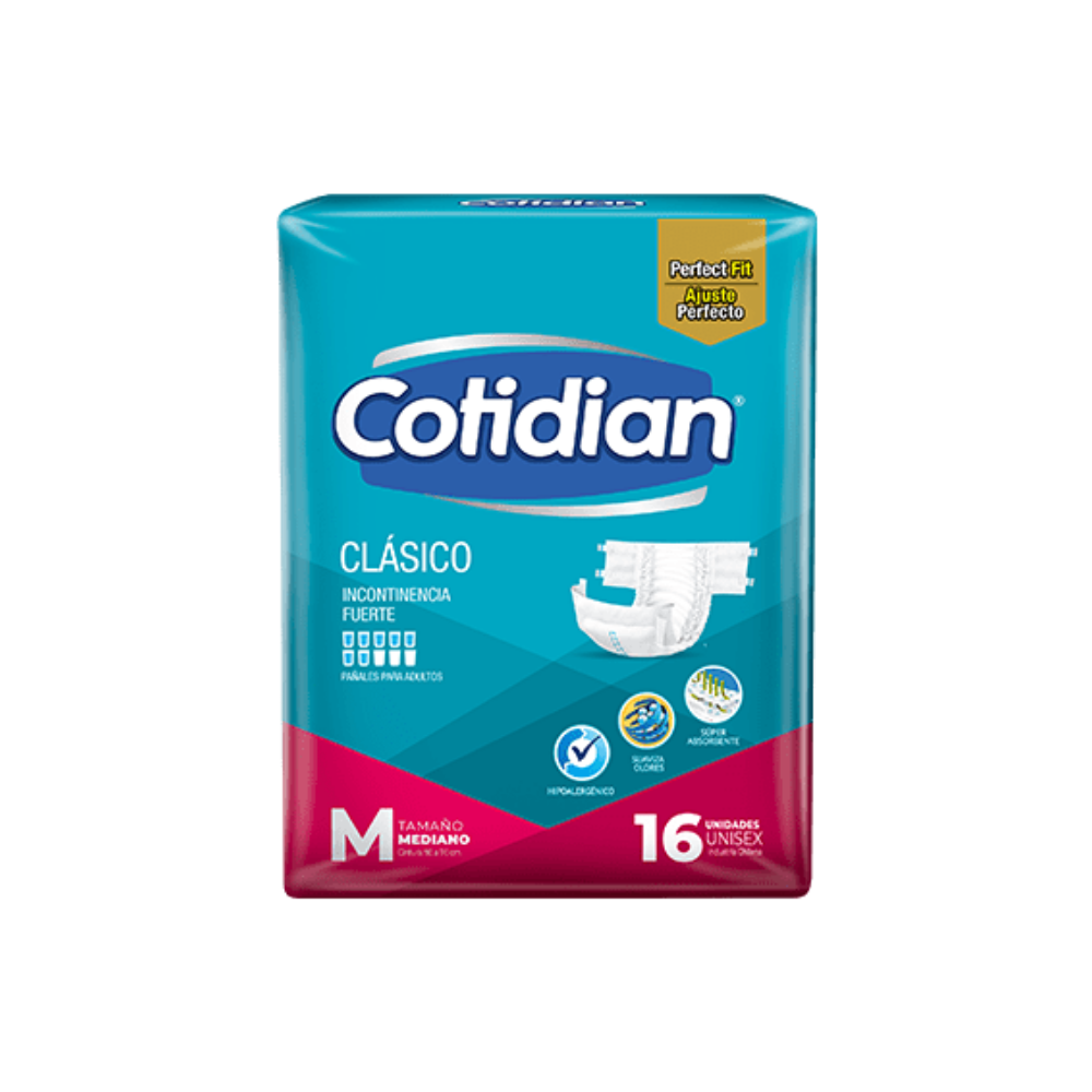 Pañal Cotidian Clásico M x 16 unidades