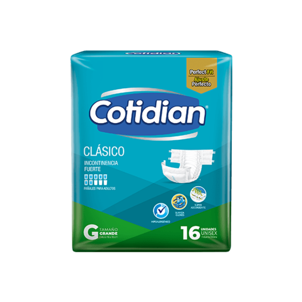 Pañal Cotidian Clásico G x 16 unidades