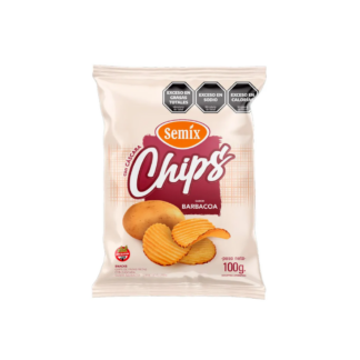 Papas Semix Chips Barbacoa con Cáscara 100 gr