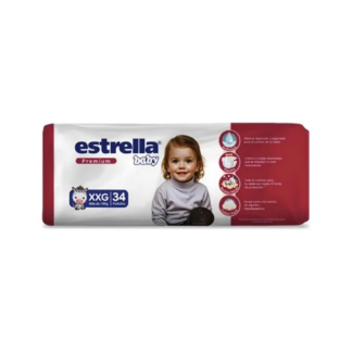Pañal Estrella Premium Hiper XXG x 34 unidades