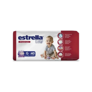 Pañal Estrella Premium Hiper G x 40 unidades