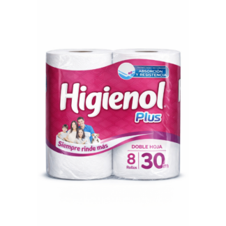 Papel Higienol DH Plus 8 x 30 mt