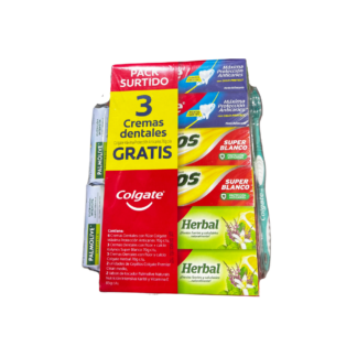 Crema Dental Pack x 12 + Jabón x 2 + Cepillo x 2