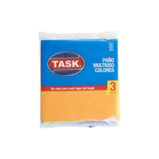 Paño Task Multiuso Colores 36 x 30 cm x 3 unidades