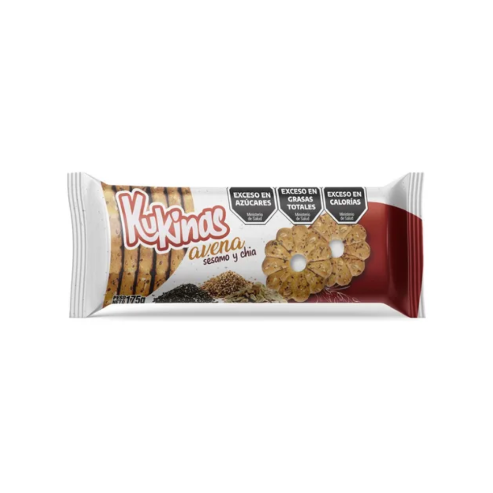 Galletas Kukinas Avena Sésamo y Chía 175 gr