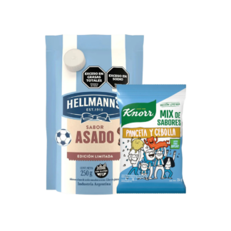 Mayonesa Asado Hellmann’s 250 gr + Mix de sabores Knorr