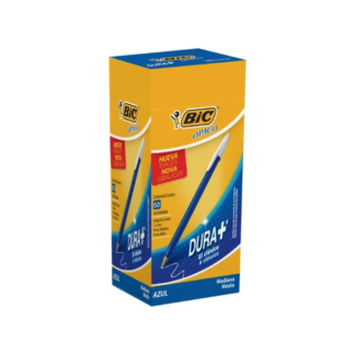Lapicera Bic Opaco Dura + Azul 50 unidades