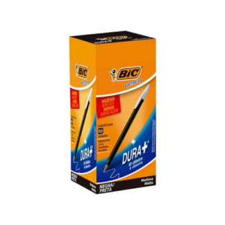 Lapicera Bic Opaco Dura + Negra 50 unidades