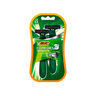 Máquina de Afeitar Bic Comfort 3 Verde 2 unidades