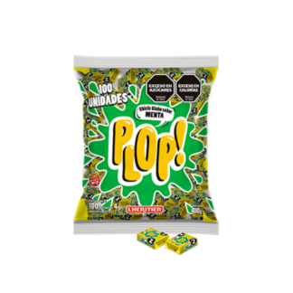 Chicles Plop Menta 400 gr (100 unidades)
