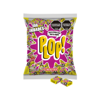 Chicles Plop Tutti Frutti 400 gr (100 unidades)