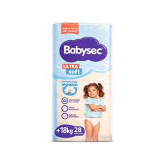 Pañal Babysec Ultra Soft Hiper XXXG x 28 unidades