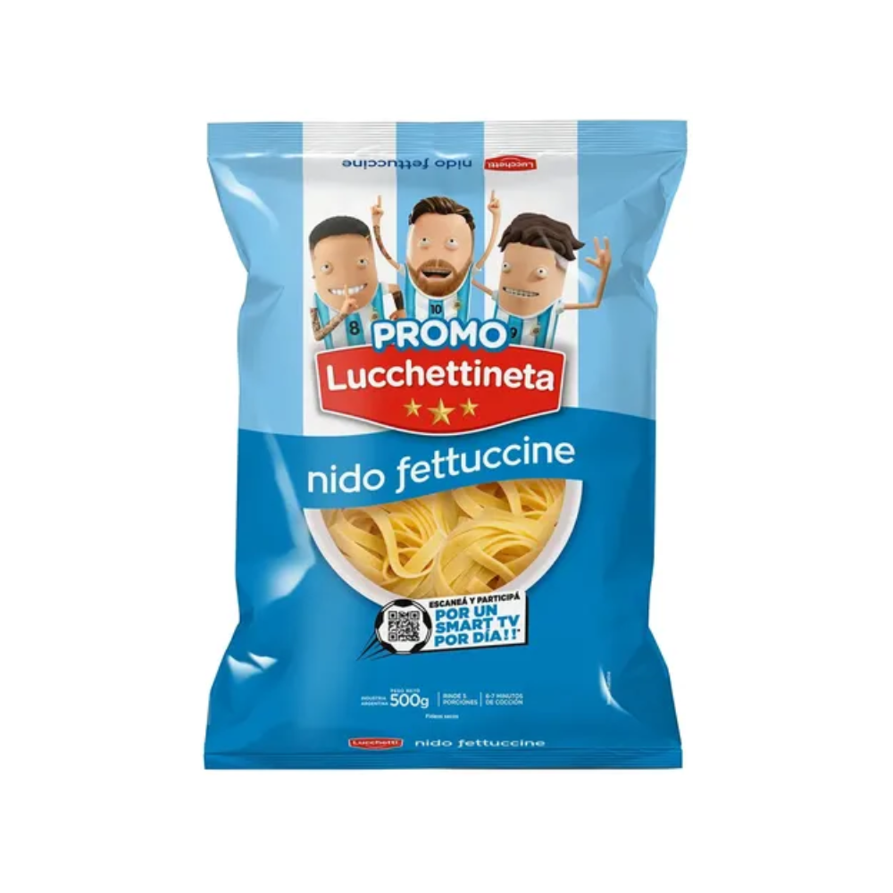 Fideos Lucchetti Nido Fettuccine 500 gr