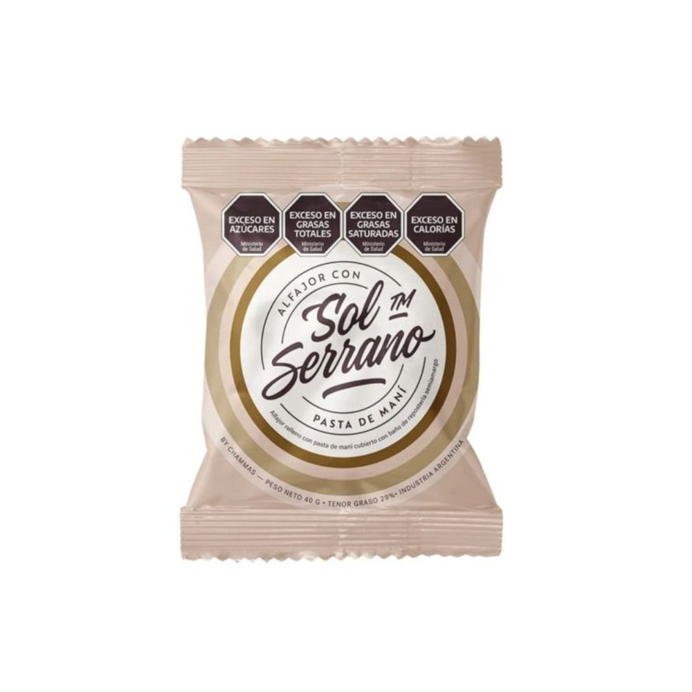 Alfajor Sol Serrano Pasta de Maní 40 gr