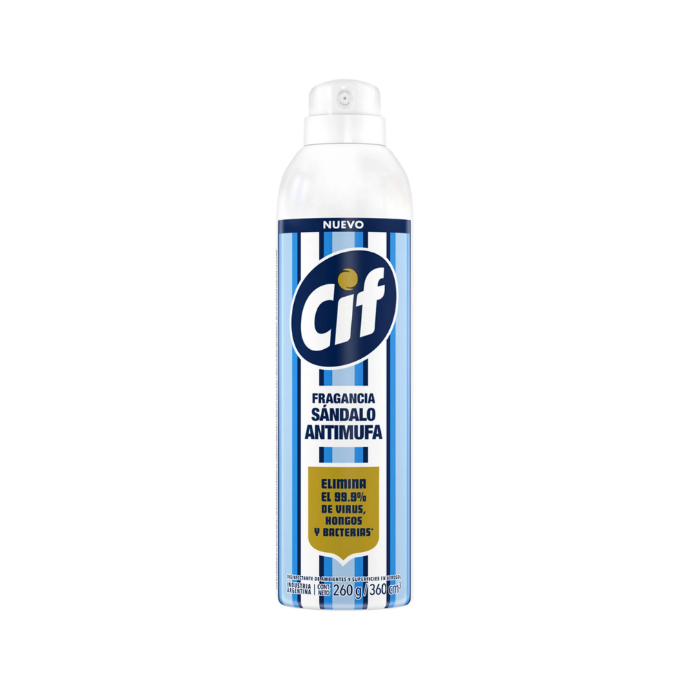 Desinfectante Cif Aerosol Sándalo Antimufa 360 ml