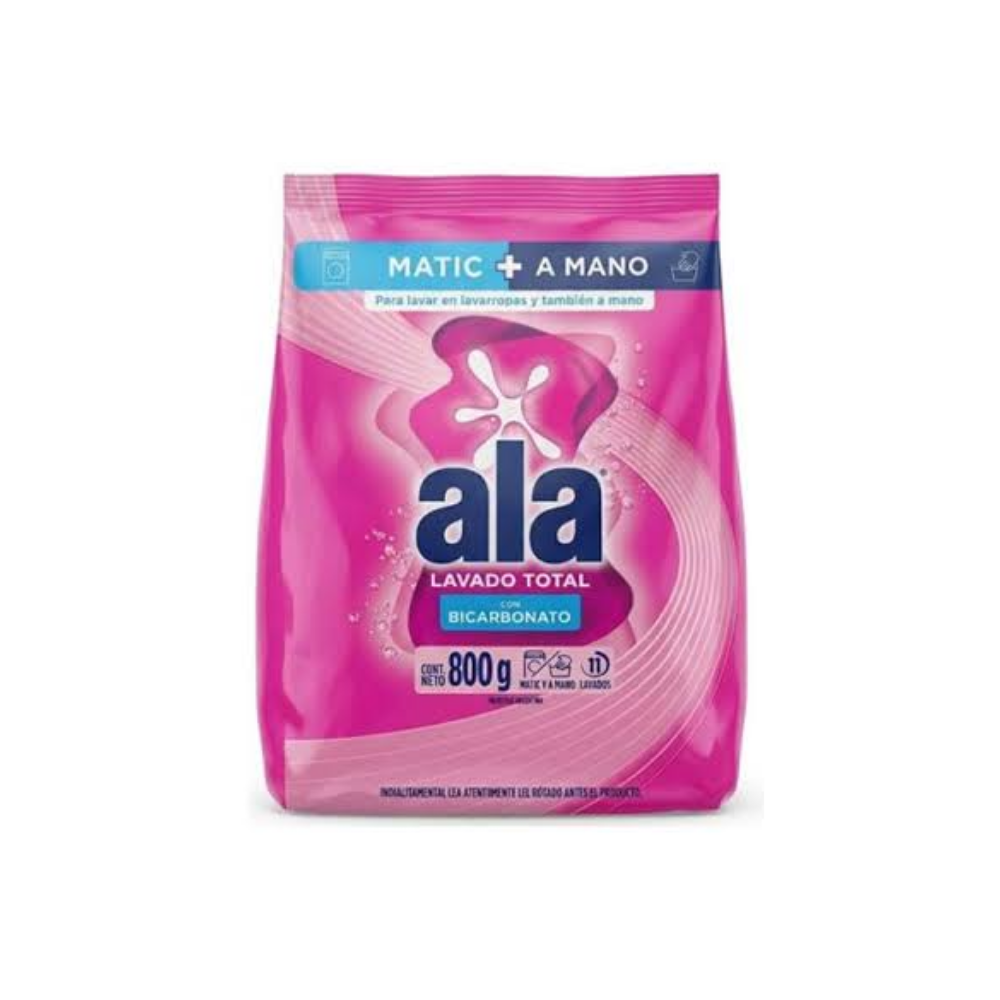 Jabón Ala Matic/ A Mano con Bicarbonato 800 gr